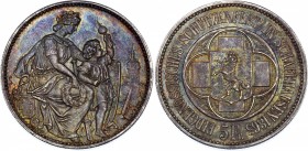 Switzerland 5 Francs 1865 Rare!
X# S8; Silver; Schaffhausen Shooting Festival, 1865; Mintage 10000 Pcs!; UNC with Outstanding Toning!