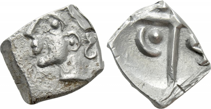 SOUTHERN GAUL. Volcae-Tectosages (Circa 2nd -1st century BC). Unit. 

Obv: Sty...