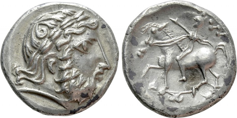 EASTERN EUROPE. Imitations of Philip II of Macedon (2nd century BC). Tetradrachm...