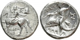 CALABRIA. Tarentum. Nomos (Circa 240-228 BC). Xenokrates, magistrate