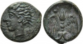 SICILY. Katane. Ae Onkia (Circa 405-402 BC)