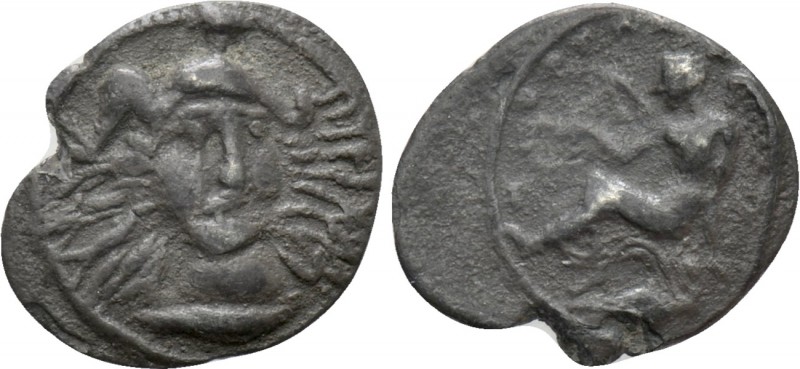 SICILY. Morgantina. Litra (Circa 339/8-317 BC). 

Obv: Head of Athena three qu...