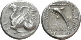 THRACE. Abdera. Tetrobol (Circa 415/3-395 BC). Nymphagores, magistrate