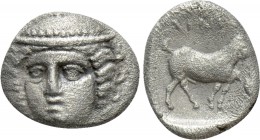 THRACE. Ainos. Diobol (Circa 400-350 BC)