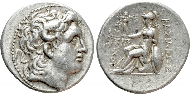 KINGS OF THRACE (Macedonian). Lysimachos (305-281 BC). Tetradrachm.Magnesia ad M...