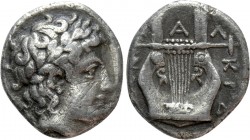 MACEDON. Chalkidian League. Tetrobol (Circa 432-348 BC). Olynthos