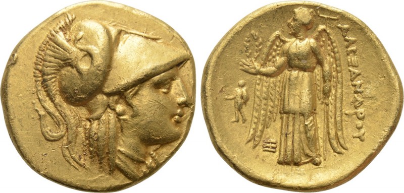 KINGS OF MACEDON. Alexander III 'the Great' (336-323 BC). GOLD Stater. Abydos.
...