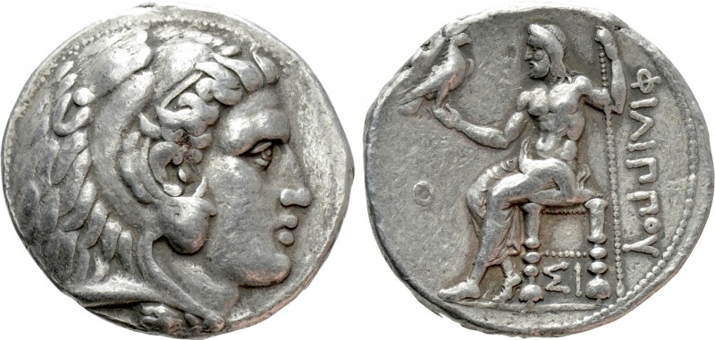 KINGS OF MACEDON. Philip III Arrhidaios (323-317 BC). Tetradrachm. Sidon. Dated ...