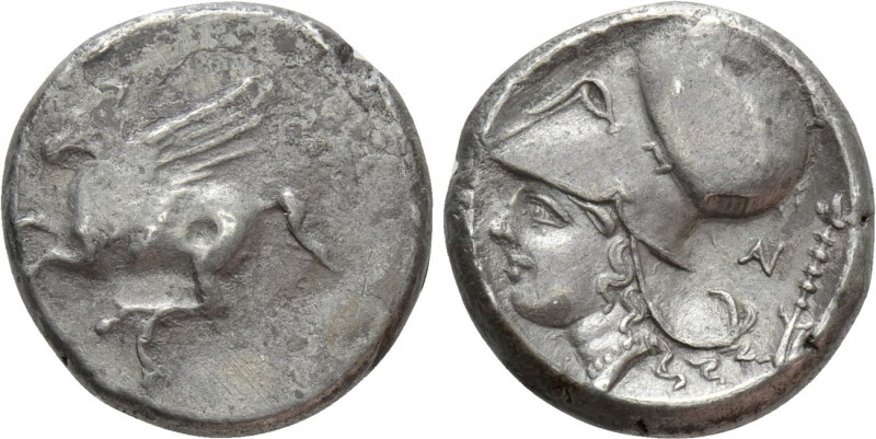 AKARNANIA. Anaktorion. Stater (Circa 350-300 BC). 

Obv: Pegasos flying left, ...