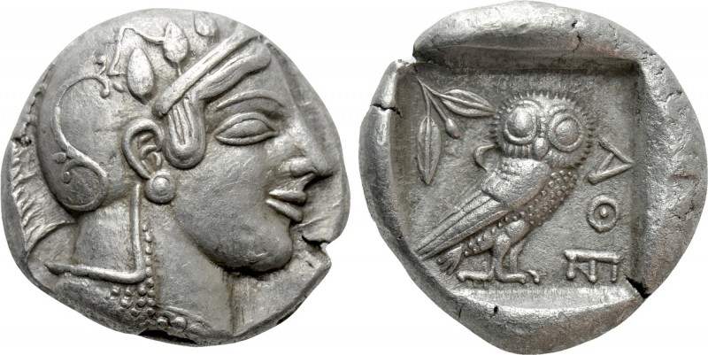 ATTICA. Athens. Tetradrachm (Circa 475-465 BC). 

Obv: Helmeted head of Athena...