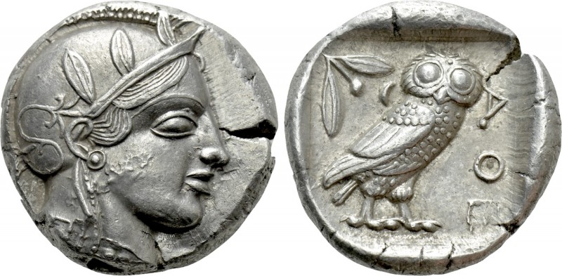 ATTICA. Athens. Tetradrachm (Circa 454-404 BC). 

Obv: Helmeted head of Athena...