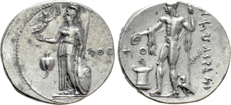 PAMPHYLIA. Side. Stater (Circa 370-360 BC). 

Obv: Athena standing left, suppo...