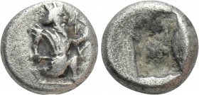 ACHAEMENID EMPIRE. Time of Artaxerxes II to Artaxerxes III (Circa 375-340 BC). 1/4 Siglos. Sardes
