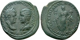 MOESIA INFERIOR. Marcianopolis. Caracalla with Julia Domna (198-217). Ae Pentassarion. Quintillianus, legatus consularis