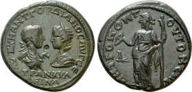 MOESIA INFERIOR. Tomis. Gordian III with Tranquillina (238-244). Ae Tetrassarion
