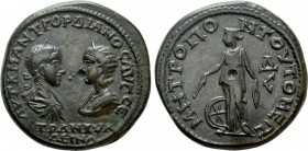 MOESIA INFERIOR. Tomis. Gordian III with Tranquillina (238-244). Ae Tetrassarion