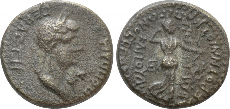 PHRYGIA. Acmonea. Poppaea (Augusta, 62-65). Ae. Lucius Servenius Capito, archon,...