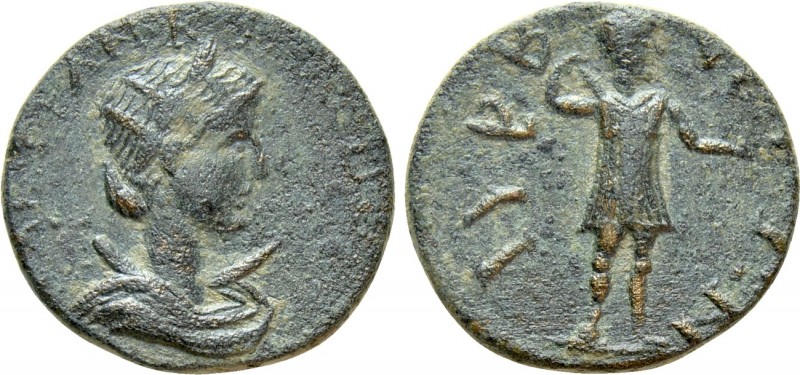 CILICIA. Lyrbe. Tranquillina (Augusta, 241-244). Ae. 

Obv: ϹΑΒ ΤΡΑΝΚΥΛΛЄΙΝΑΝ ...