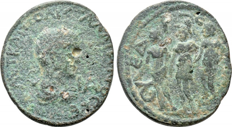 CILICIA. Syedra. Gallienus (253-268). 11 Assaria. 

Obv: AYT KAI ΠO ΛIK ΓAΛΛIH...