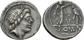 ANONYMOUS. Quinarius (81 BC). Rome. Uncertain mint