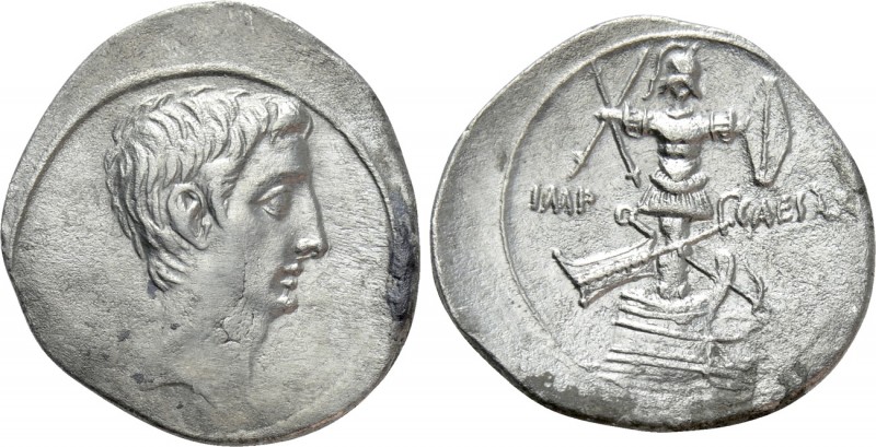 OCTAVIAN. Denarius (30-29 BC). Uncertain Italian mint, possibly Rome. 

Obv: B...