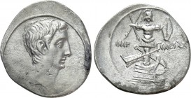 OCTAVIAN. Denarius (30-29 BC). Uncertain Italian mint, possibly Rome