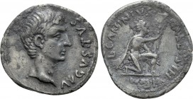 AUGUSTUS (27 BC-AD 14). Denarius. Rome. L. Caninius Gallus, moneyer