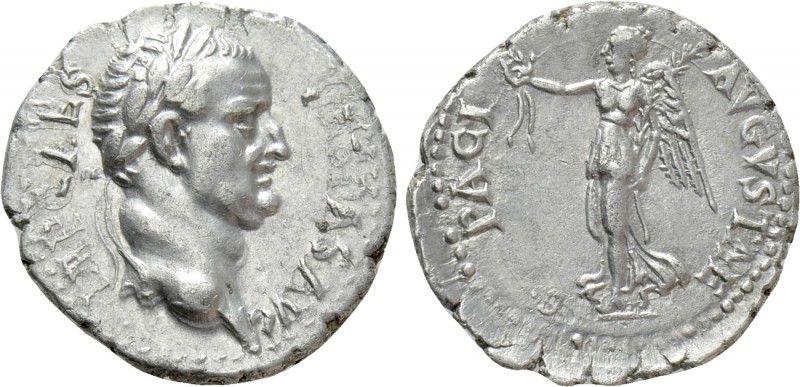 VESPASIAN (69-79). Denarius. Ephesos. 

Obv: IMP CAES VESPAS AVG. 
Laureate h...