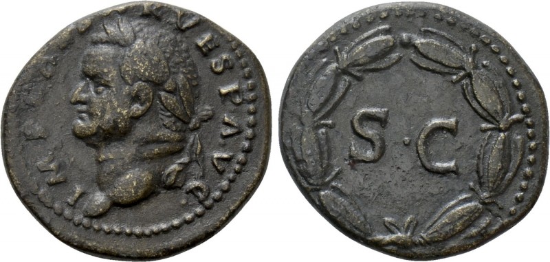 VESPASIAN (69-79). Ae As. Rome. Struck for use in the east. 

Obv: IMP CAESAR ...