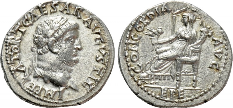 TITUS (Caesar, 69-79). Denarius. Ephesus. 

Obv: IMPERATOR T CAESAR AVGVSTI F....