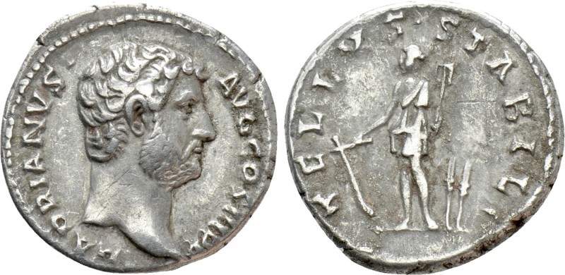 HADRIAN (117-138). Denarius. Rome. 

Obv: HADRIANVS AVG COS III P P. 
Bare he...