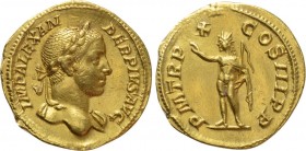 SEVERUS ALEXANDER (222-235). GOLD Aureus. Rome