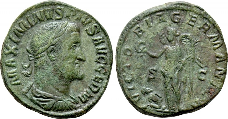 MAXIMINUS THRAX (235-238). Sestertius. Rome. 

Obv: MAXIMINVS PIVS AVG GERM. ...