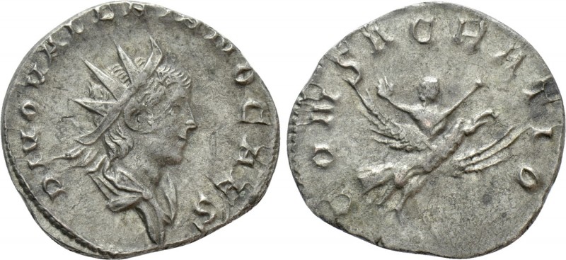 DIVUS VALERIAN II (Died 258). Antoninianus. Colonia Agrippinensis. 

Obv: DIVO...