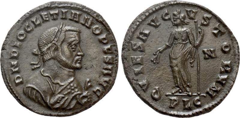 DIOCLETIAN (Senior Augustus, 305-311/2). Follis. Lugdunum. 

Obv: D N DIOCLETI...