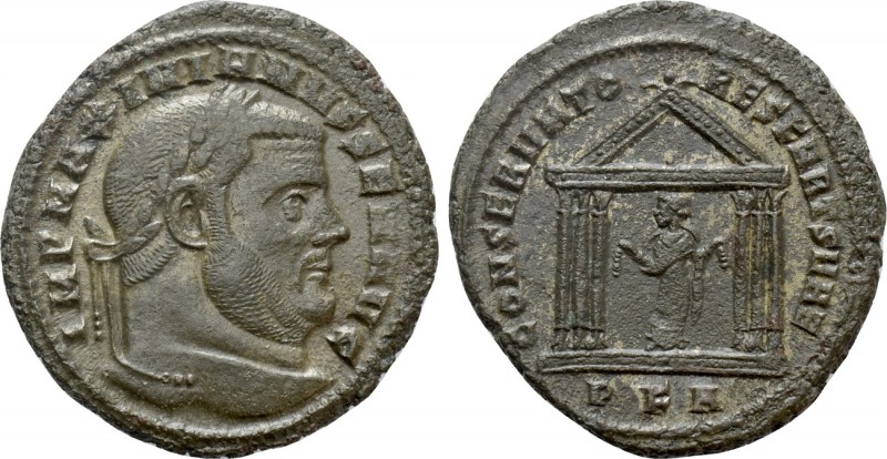 MAXIMIANUS HERCULIUS (Second reign, 307-308). Follis. Carthage. 

Obv: IMP MAX...