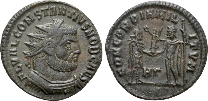 CONSTANTIUS I (305-306). Follis. Heraclea. 

Obv: FL VAL CONSTANTIVS NOB CAES....