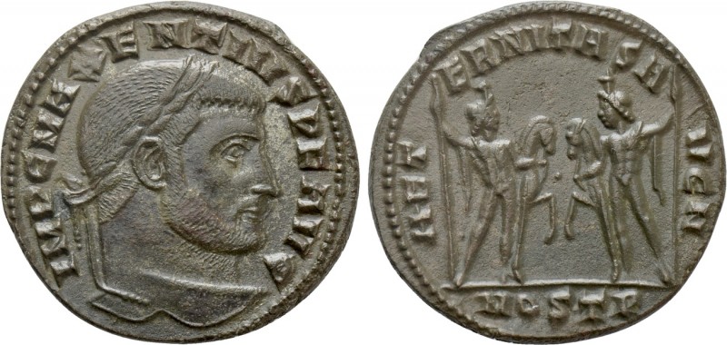 MAXENTIUS (307-312). Follis. Ostia. 

Obv: IMP C MAXENTIVS P F AVG. 
Laureate...