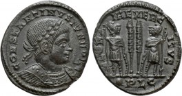 CONSTANTINE II (Caesar, 316-337). Follis. Lugdunum