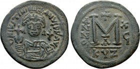 JUSTINIAN I (527-565). Follis. Cyzicus. Dated RY 16 (552/3)