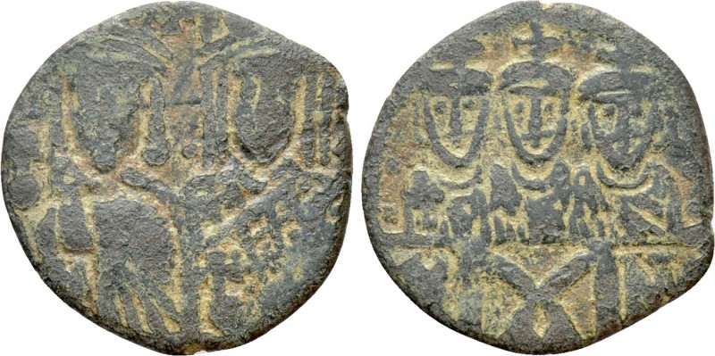 CONSTANTINE VI and IRENE, with LEO III, CONSTANTINE V and LEO IV (780-797). Foll...