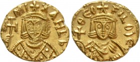 MICHAEL II AMORIANUS (820-829). GOLD Solidus. Syracuse