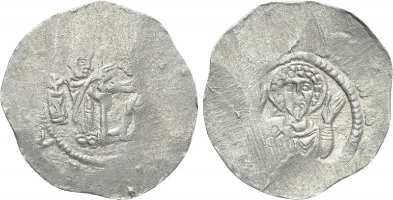 BOHEMIA. Sobeslaus (Soběslav) II (1173-1178). Denár. 

Obv: Saint standing rig...