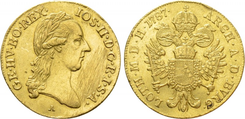 HOLY ROMAN EMPIRE. Joseph II (1780-1790). Ducat (1787-A). Wien. 

Obv: IOS II ...
