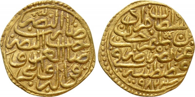 ISLAMIC. Ottoman Empire. Murad III (AH 982-1003 / 1574-1595 AD). GOLD Sultani. Q...