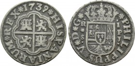 SPAIN. Philip V (1700-1746). 1 Real (1739). Sevilla