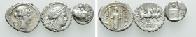 3 Greek and Roman Republican Coins