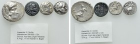 5 Coins of Alexander the Great
