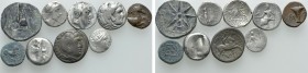 9 Greek Coins