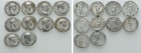 10 Denarii; Trajan, Hadrian etc
